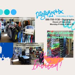 Digigraphx Embroidery & Signs - Come and visit us. See what Digigraphx Embroidery and Signs is all about. You have a project? We have a solution! Call or message us today.