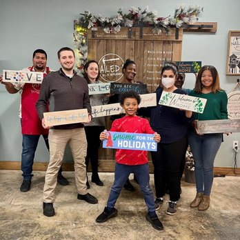 Nailed It DIY Studio Durham - Projects made at a Team Building event! - Summer Camps Near Me - Durham, North Carolina Nailed It DIY Studio Durham - Projects made at a Team Building event! - Summer Camps Near Me - Durham, North Carolina