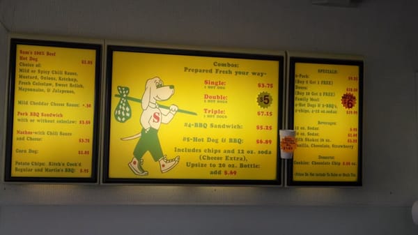 Menu photo 3 Sam's Hot Dog Stand Staunton, VA