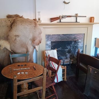Cove Fort - Several animal skins decorate this bedroom. - Landmarks & Historical Buildings Near Me - Beaver, Utah Cove Fort - Several animal skins decorate this bedroom. - Landmarks & Historical Buildings Near Me - Beaver, Utah