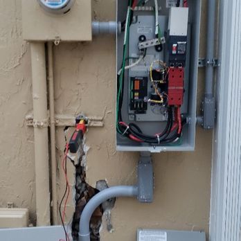 Broward & Dade Electric Corp. - We Sell and install your Generator, Call us for a Free Estimate.........FP&L and inside Panel connected to ATS with pipe going to Generator. - Electricians Near Me Broward & Dade Electric Corp. - We Sell and install your Generator, Call us for a Free Estimate.........FP&L and inside Panel connected to ATS with pipe going to Generator. - Electricians Near Me