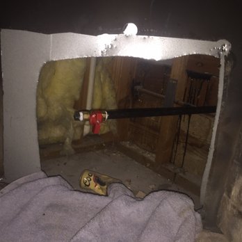 Flowrite Plumbing - Stubbed gas line into back of fireplace ready for a gas insert to be installed. - Plumbing Near Me - Elk Groove, California Flowrite Plumbing - Stubbed gas line into back of fireplace ready for a gas insert to be installed. - Plumbing Near Me - Elk Groove, California