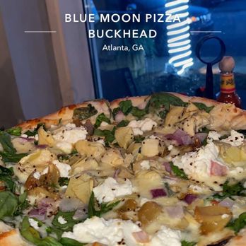 Blue Moon Pizza - Greek pizza is a Must, give it a try with their mozzarella sticks - Pizza Near Me - Atlanta, Georgia Blue Moon Pizza - Greek pizza is a Must, give it a try with their mozzarella sticks - Pizza Near Me - Atlanta, Georgia