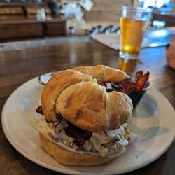 Old Black Bear Brewing Company - Chicken salad croissant
