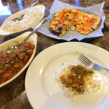 Curry Corner - Another delicious meal @ Curry Corner: Vegetable Jalfrezi, Basmati Rice, Garlic Naan...my plate. - Indian Near Me - Olympia, Washington