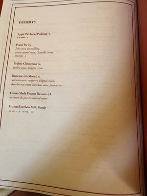 Menu photo 1 Bourbon House New Orleans, LA