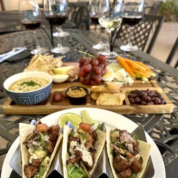 Fazeli Cellars Winery - Get the Chicken Shawarma Tacos, Artisan Board & flights! - Wineries Near Me - Temecula, California