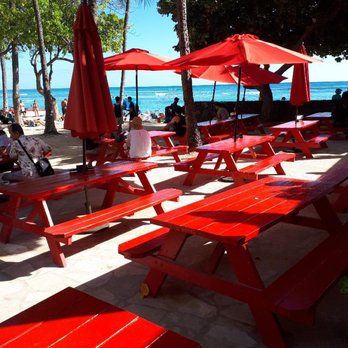 Waikiki Beachside Bistro - Waikiki Beachside red tables :) - Asian Fusion Near Me - Honolulu, Hawaii Waikiki Beachside Bistro - Waikiki Beachside red tables :) - Asian Fusion Near Me - Honolulu, Hawaii