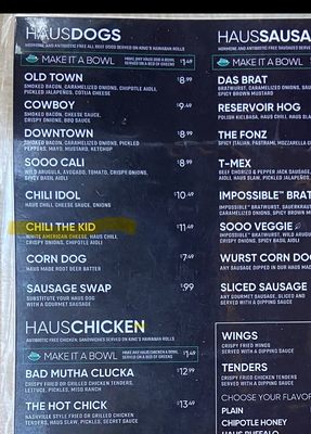 Menu photo 1 Dog Haus Palmdale, CA
