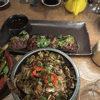 Komodo Las Vegas - Brussel sprouts and skirt steak which - Asian Fusion Near Me - Las Vegas, Nevada Komodo Las Vegas - Brussel sprouts and skirt steak which - Asian Fusion Near Me - Las Vegas, Nevada