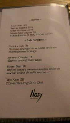 Menu photo 6 Nozy Montreal, QC Menu photo 6 Nozy Montreal, QC