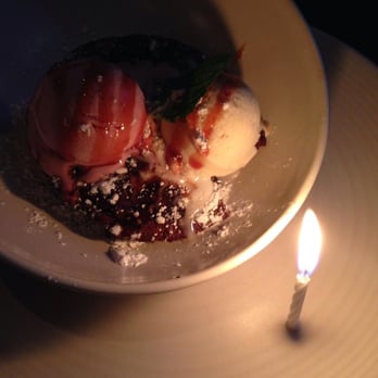 Cento - cherry chocolate truffle cake with gelato - Italian Near Me - Madison, Wisconsin