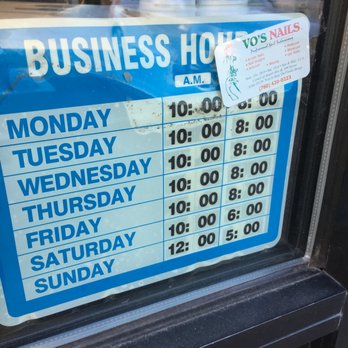 Vo's Nails - Hours - Nail Salons Near Me - Edmonton, Alberta Vo's Nails - Hours - Nail Salons Near Me - Edmonton, Alberta