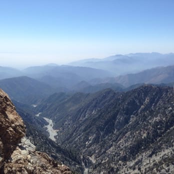 Old Mt. Baldy Trail - View from the ridge about half a mile from the summit - Hiking Near Me - Mount Baldy, California