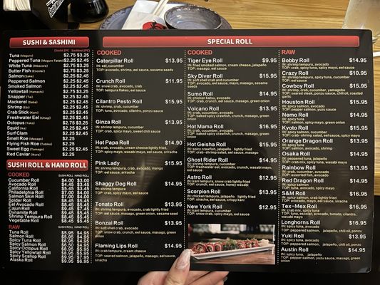 Menu photo 5 Sushi Warriors Austin, TX