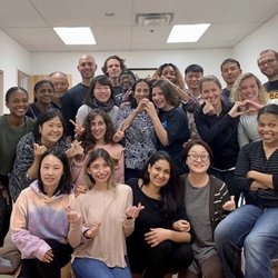 Teaneck Meditation - Gathering together for a picture after a session