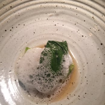 Barley Swine - Flounder and hoja canto - New American Near Me - Austin, Texas