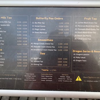 An’s Tea House - Menu - Bubble Tea Near Me - Emden, NI