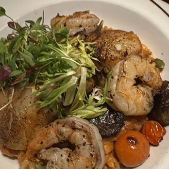 Willard Hicks - WH shrimp Risotto with Scallops - New American Near Me - Campbell, California Willard Hicks - WH shrimp Risotto with Scallops - New American Near Me - Campbell, California