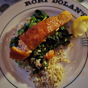 Rory Dolan's Restaurant & Bar - Pan Seared Salmon - Irish Near Me - Yonkers, New York Rory Dolan's Restaurant & Bar - Pan Seared Salmon - Irish Near Me - Yonkers, New York