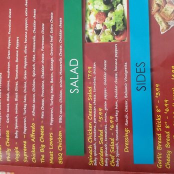 Moh's Pizza - Menu, inside p. 3 - Chicken Wings Near Me - Bowie, Maryland