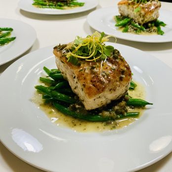 Damiano The Tuscan Chef - SeaBass Piccata - Caterers Near Me Damiano The Tuscan Chef - SeaBass Piccata - Caterers Near Me