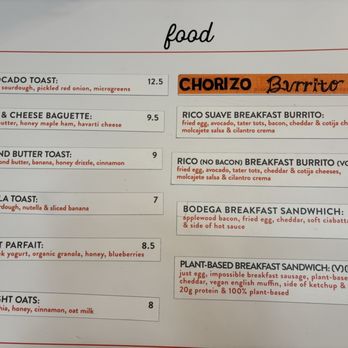 Pure Bean - FOOD menu 11-24-2025 Breakfast burritos are really good! - Coffee & Tea Near Me - Manhattan Beach, California Pure Bean - FOOD menu 11-24-2025 Breakfast burritos are really good! - Coffee & Tea Near Me - Manhattan Beach, California
