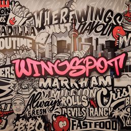a wall full of stickers