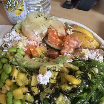 I'a Poke - I made my own bowl w/ salmon for protein and everything except for a few items. They had a great selection. - Poke Near Me - San Francisco, California