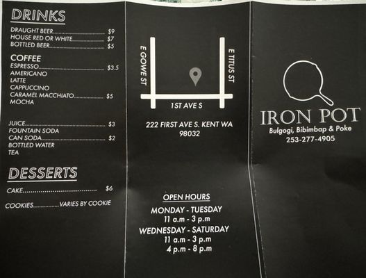 Menu photo 4 Iron Pot Kent, WA