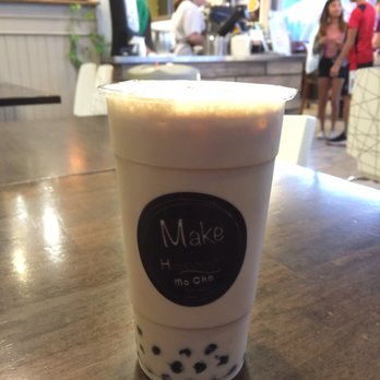 Mo Cha Cafe - 08.27.18 original milk tea with boba - Bubble Tea Near Me - Beaverton, Oregon