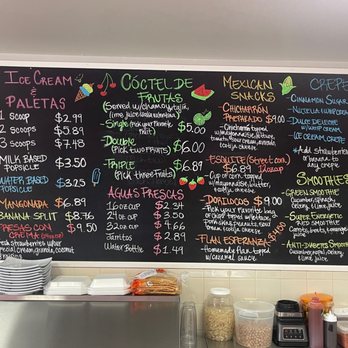Sweet Sofia’s - Menu Board - Ice Cream & Frozen Yogurt Near Me - Nashville, Tennessee