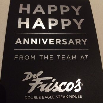 Del Frisco's Double Eagle Steakhouse - Nice touch for our anniversary! - Seafood Near Me - Boston, Massachusetts Del Frisco's Double Eagle Steakhouse - Nice touch for our anniversary! - Seafood Near Me - Boston, Massachusetts