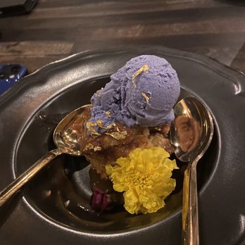 Pachinko - Pineapple and 5 spice bread pudding - Japanese Near Me - Oklahoma City, Oklahoma Pachinko - Pineapple and 5 spice bread pudding - Japanese Near Me - Oklahoma City, Oklahoma