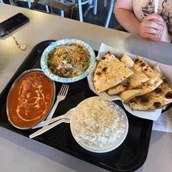 Bombay Chaat - Butter chicken. Garlic naan. Samosa chaat. - Indian Near Me - Cleveland, Ohio