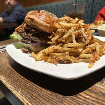 Local Goat - TN Whiskey Glazed Burger* - New American Near Me - Pigeon Forge, Tennessee Local Goat - TN Whiskey Glazed Burger* - New American Near Me - Pigeon Forge, Tennessee