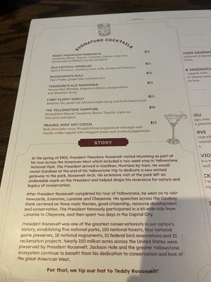 Menu photo 7 Roosevelts Jackson, WY Menu photo 7 Roosevelts Jackson, WY