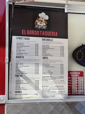 Menu photo 2 El Gordo Taqueria Bellevue, WA Menu photo 2 El Gordo Taqueria Bellevue, WA