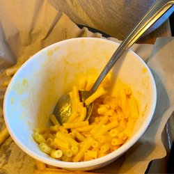 Bird & Cow - Mac and cheese is boxed Kraft Mac and cheese in small cup for $10 - disappointed