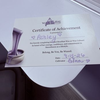Wax Culture - first wax certificate:) - Waxing Near Me - San Carlos, California Wax Culture - first wax certificate:) - Waxing Near Me - San Carlos, California