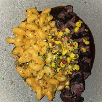 Log Haven - Bison loin in d-glaze, corn salsa and jalepeno mac& cheese - New American Near Me - Salt Lake City, Utah Log Haven - Bison loin in d-glaze, corn salsa and jalepeno mac& cheese - New American Near Me - Salt Lake City, Utah