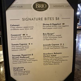 Brio Italian Grille - Happy Hour menu - Italian Near Me - Southlake, Texas Brio Italian Grille - Happy Hour menu - Italian Near Me - Southlake, Texas