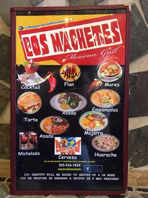 Menu photo 8 Taqueria Los Machetes Hueytown, AL Menu photo 8 Taqueria Los Machetes Hueytown, AL