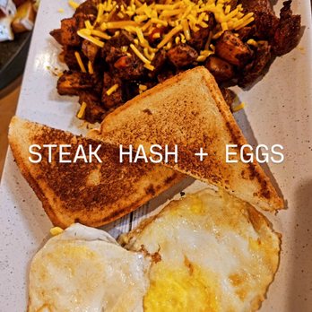 Urban Salt Kitchen & Bar - Steak hash and eggs with toast - Cocktail Bars Near Me - San Angelo, Texas Urban Salt Kitchen & Bar - Steak hash and eggs with toast - Cocktail Bars Near Me - San Angelo, Texas