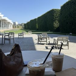 Iced blueberry latte and iced pumpkin spice chai