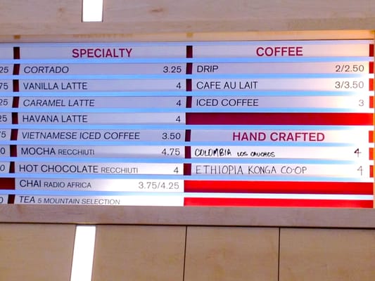 Menu photo 3 Coffee Bar San Francisco, CA Menu photo 3 Coffee Bar San Francisco, CA