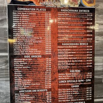 Habachihana Grill - Menu - Japanese Near Me - Montclair, California