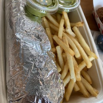 The Kebab Shop - Lamb/beef wrap, side of fries and the falafel - Mediterranean Near Me - Austin, Texas The Kebab Shop - Lamb/beef wrap, side of fries and the falafel - Mediterranean Near Me - Austin, Texas