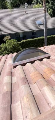 Skylight replacement - Double dome tinted over clear skylight replacement Skylight replacement - Double dome tinted over clear skylight replacement