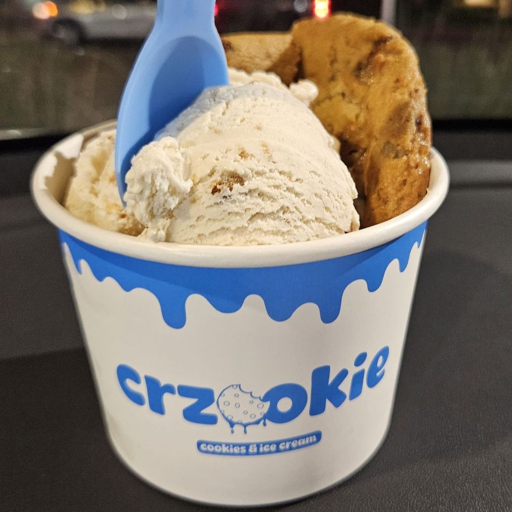 Crzookie - Salted Caramel Cookie with Cookie Butter ice cream. - Desserts Near Me - Huntington Beach, California